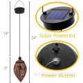 Menggantung lampu solar solar lentera lampu taman lampu logam kalis air untuk hiasan gantung luaran
